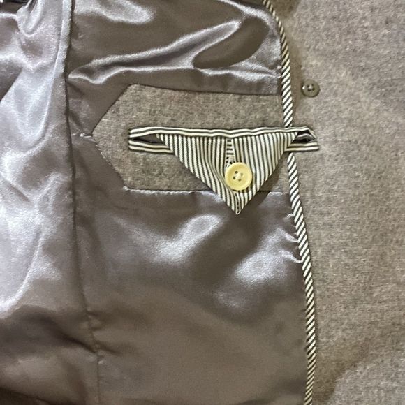 J. Crew Gray Pea Coat with Gold Buttons - Picture 9 of 9